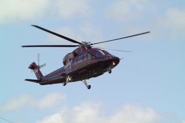 Queen's Sikorsky helicopter